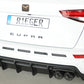 Rieger 00027045 SEAT 5FP Ateca Cupra Rear Diffuser -  Matte Black