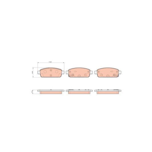 TRW Gdb1927 Brake Pad Set With Acoustic Wear Warning