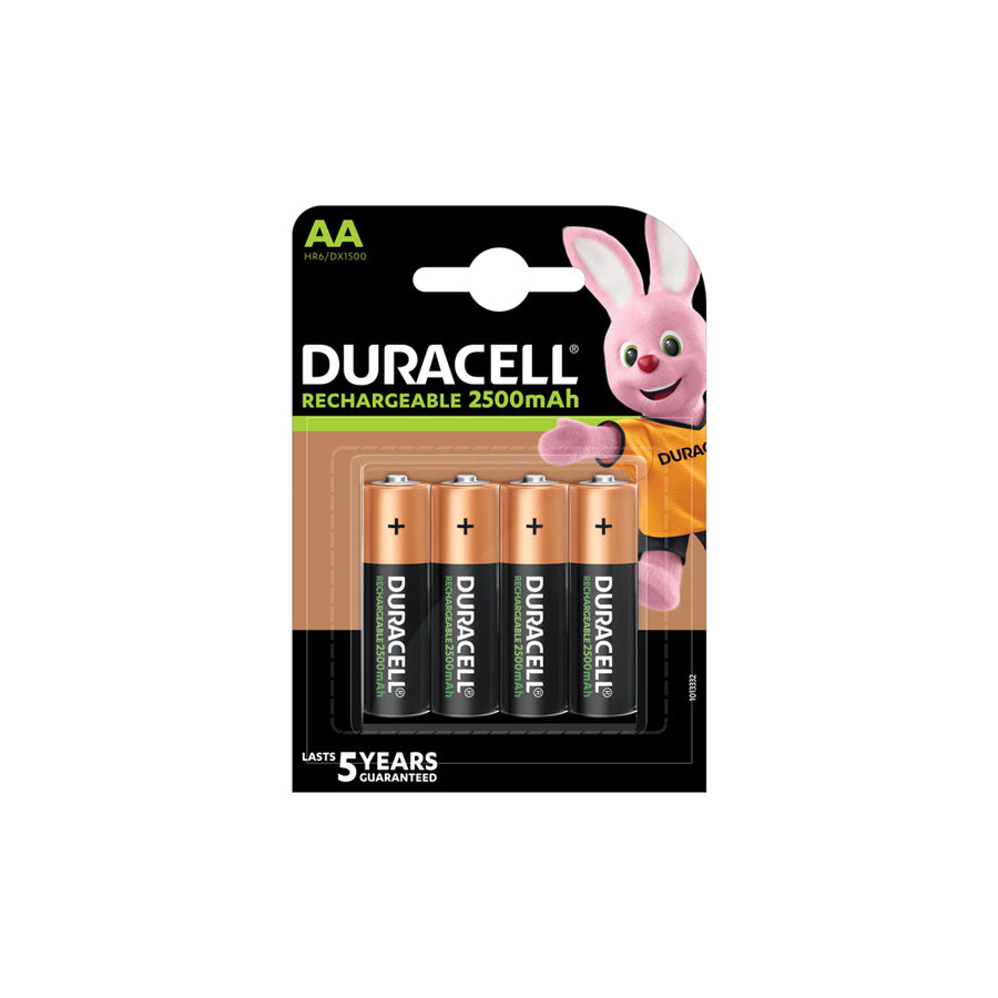  Duracell Rechargeable AA Batteries 2500 mAh| Duco Car Parts UK Car Parts