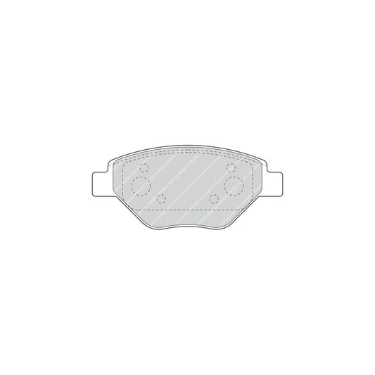 Ferodo Premier Fdb1409 Brake Pad Set For Renault Megane Not Prepared For Wear Indicator With Accessories