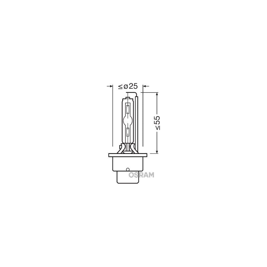 OSRAM 66240XNL-HCB Bulb, spotlight D2S (gas discharge tube) 85V 35W P32d-2 4350K Xenon