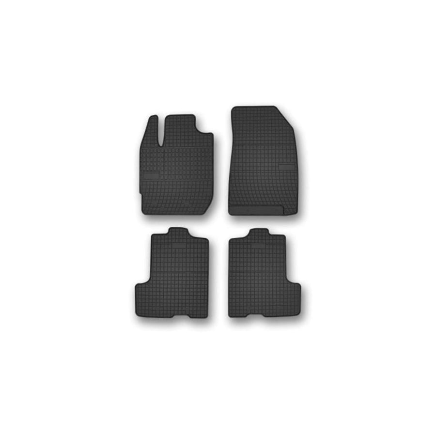 FROGUM Tailored 402256 Floor mat set for DACIA Duster II Elastomer, Front and Rear, Quantity: 4, Black, (LHD)