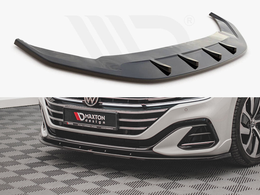 Maxton Design VW-AR-1F-RLINE-FD2T Front Splitter V.2 VW Arteon R-line Facelift (2020-) | Duco Car Parts UK Car Parts