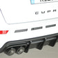 Rieger 00027045 SEAT 5FP Ateca Cupra Rear Diffuser -  Matte Black