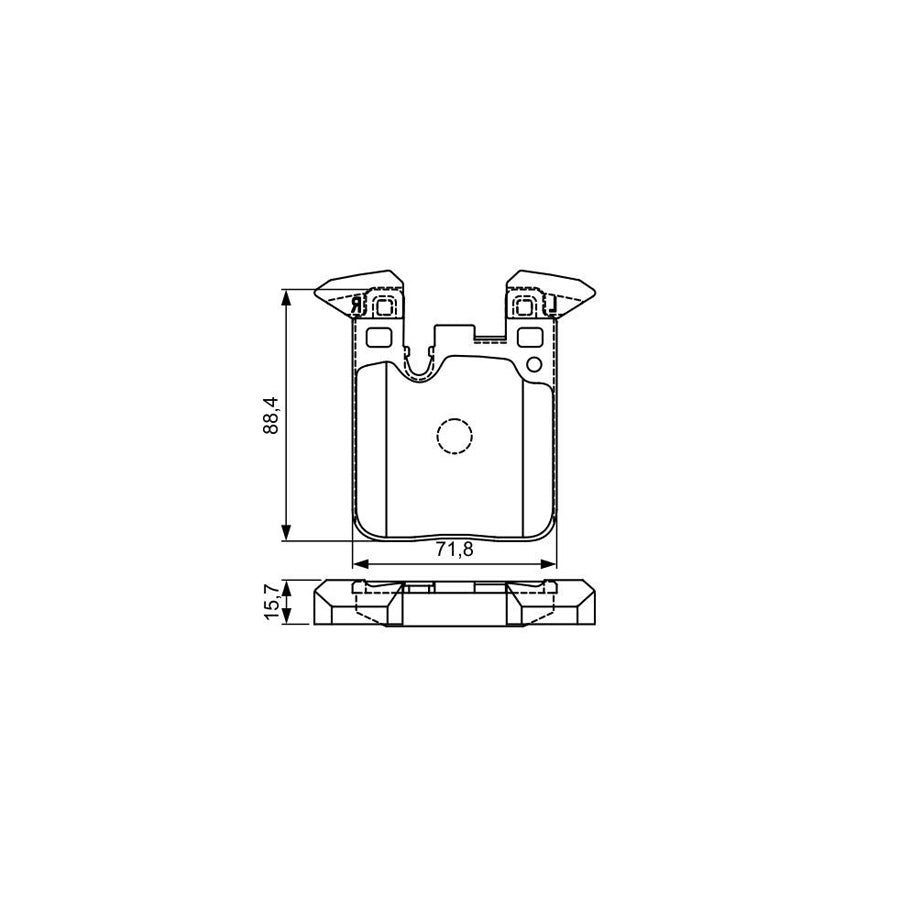 Bosch 0986495335 Brake Pad Set Excl Wear Warning Contact With Mounting Manual BP1624