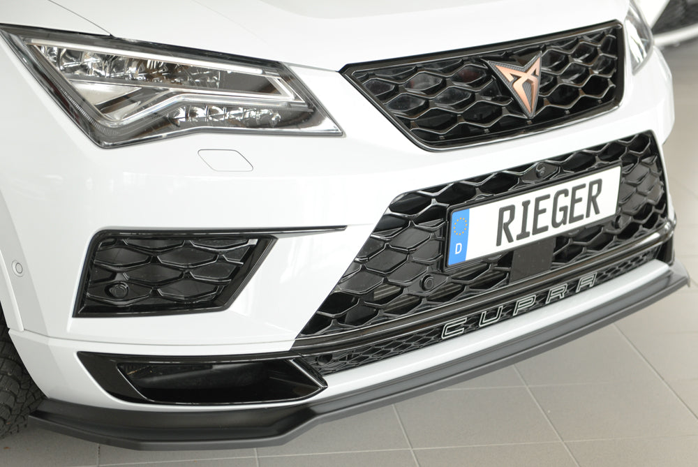 Rieger 00027044 SEAT 5FP Ateca Cupra Front Splitter -  Matte Black