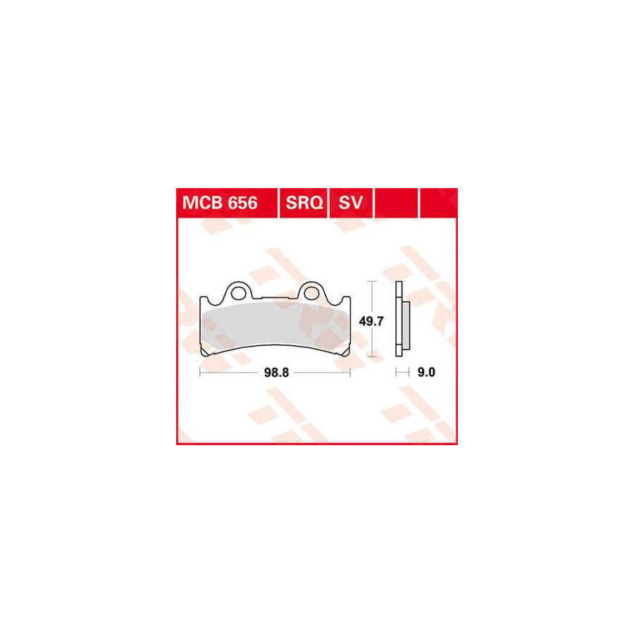 TRW Organic Allround Mcb656 Brake Pad Set