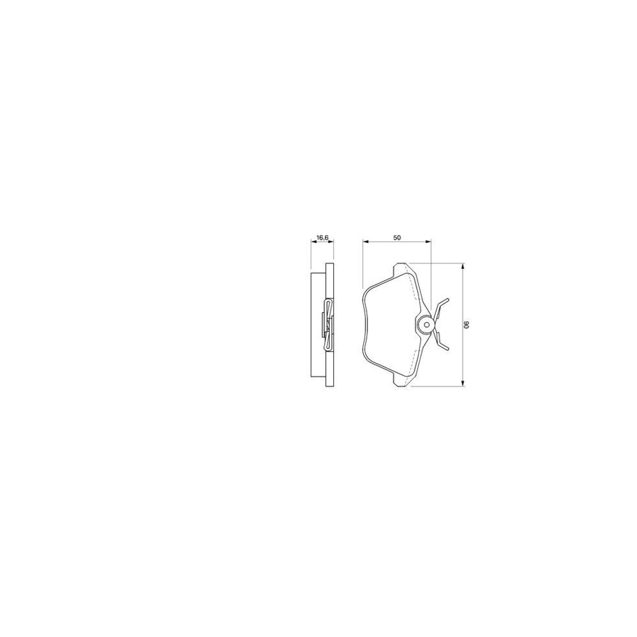 Bosch 0986424506 Brake Pad Set Front Axle Rear Axle With Mounting Manual BP265
