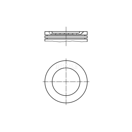 MAHLE ORIGINAL 012 05 00 Piston 79,0 mm, without cooling duct