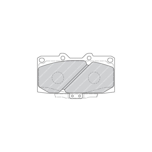 Ferodo Premier Fdb1433 Brake Pad Set With Acoustic Wear Warning Without Accessories