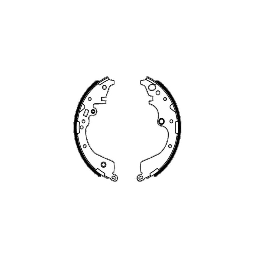 Hella 8DB 355 010 941 Brake Pad Set With Acoustic Wear Warning