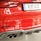 Rieger 00099614 Audi 8V A3 Rear Diffuser for Twin Tailpipe Left - Carbon-Look