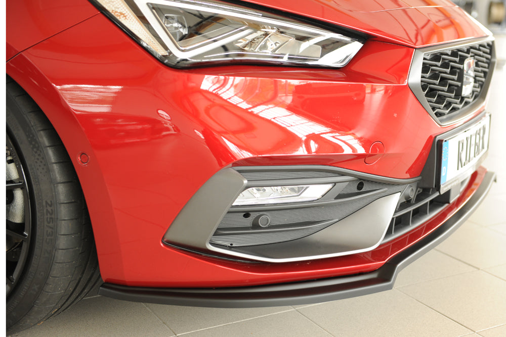 Rieger 00027050 SEAT Leon KL Front Splitter -  Matte Black