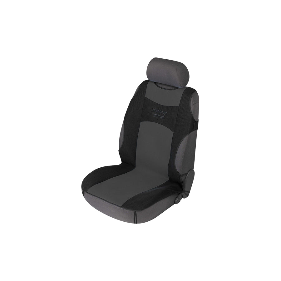 WALSER Tuning Star 12647 Car seat cover Anthracite, Black, Patterned, Polyester, Front