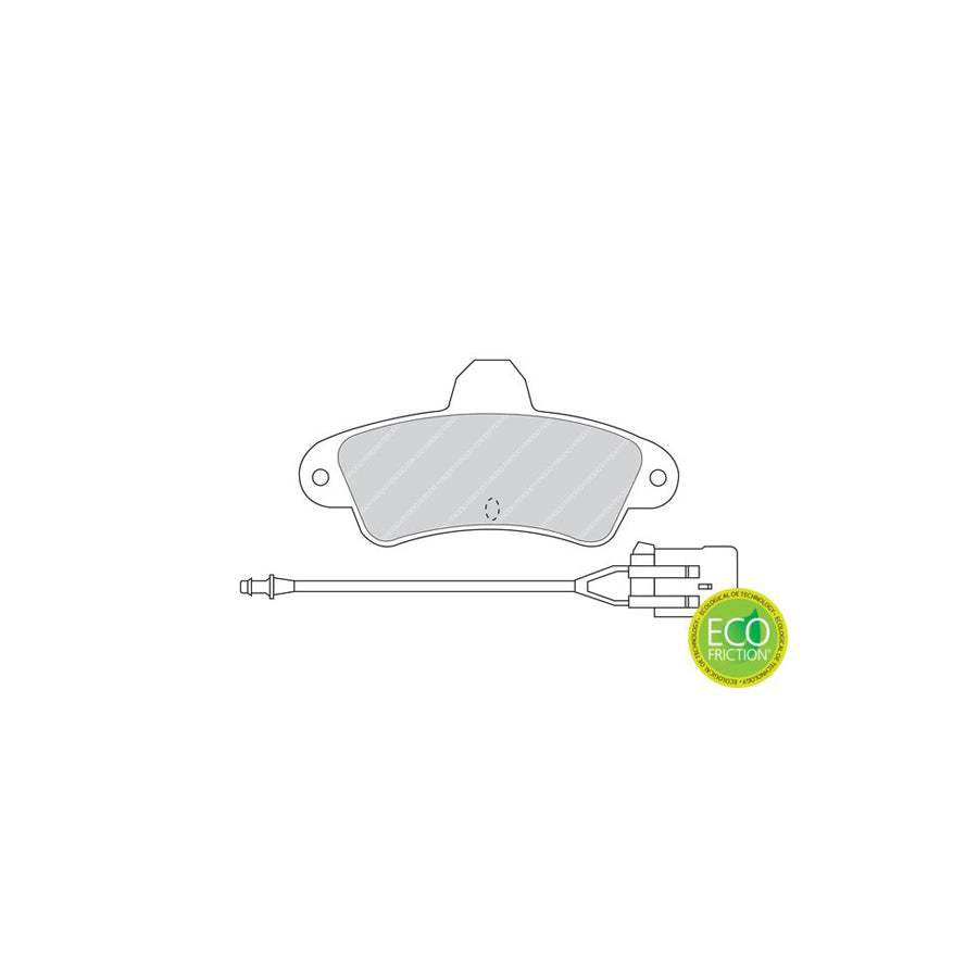 Ferodo Premier Eco Friction Fdb913 Brake Pad Set Incl Wear Warning Contact Without Accessories