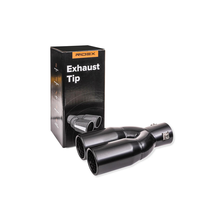 RIDEX 181A0006 Exhaust tip Black
