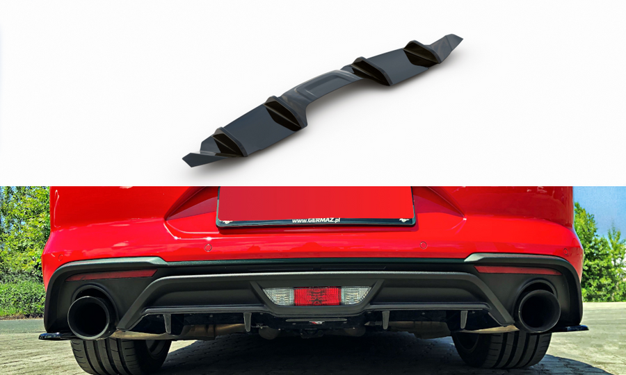 Maxton Design FO-MU-6F-RS1T Rear Valance Ford Mustang MK6 Facelift | Duco Car Parts UK Car Parts
