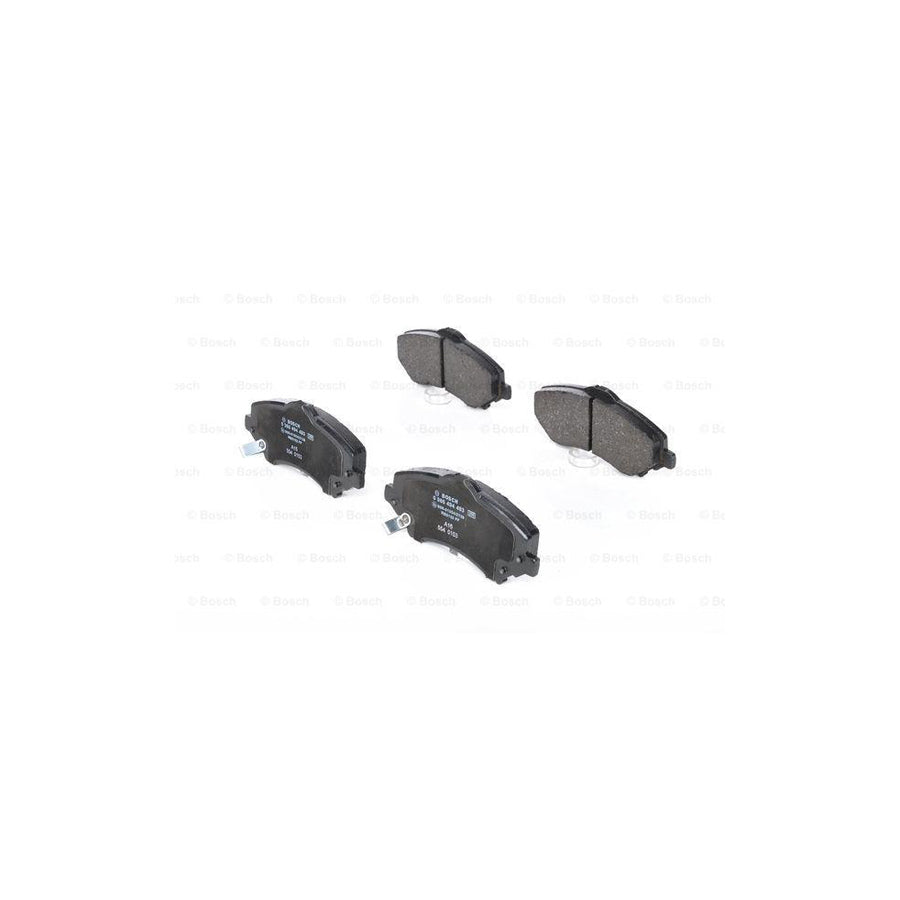 Bosch 0986494493 Brake Pad Set With Acoustic Wear Warning With Anti Squeak Plate BP1414