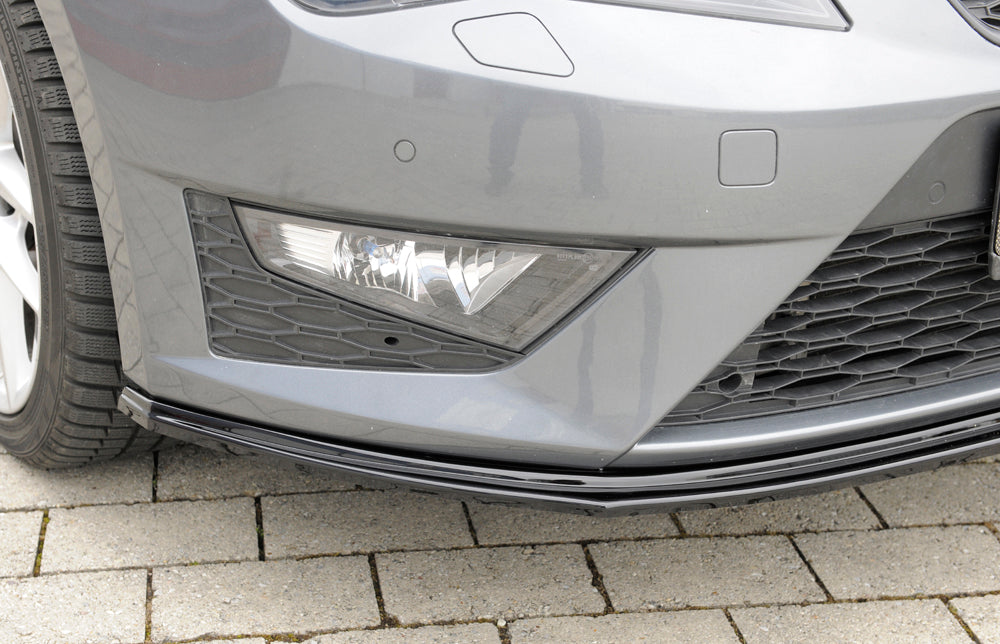 Rieger 00088105 SEAT 5F Front Splitter (Leon FR & Leon Cupra) - Glossy Black
