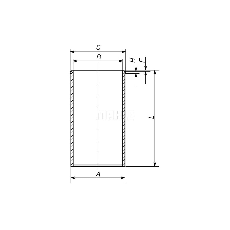 MAHLE ORIGINAL 031 WV 16 00 Cylinder Sleeve 93,0mm