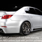 Rieger 00099592 BMW 5 Series E60 Rear Diffuser for Twin Tailpipe Left & Right - Carbon-Look