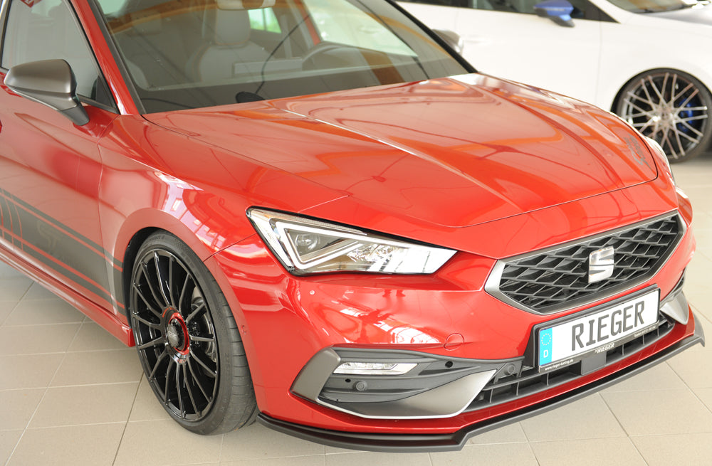 Rieger 00027050 SEAT Leon KL Front Splitter -  Matte Black