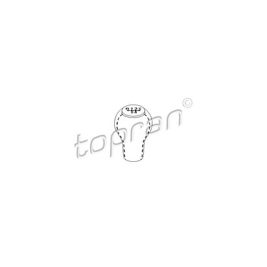 TOPRAN 109 072 Gear Lever Gaiter Black