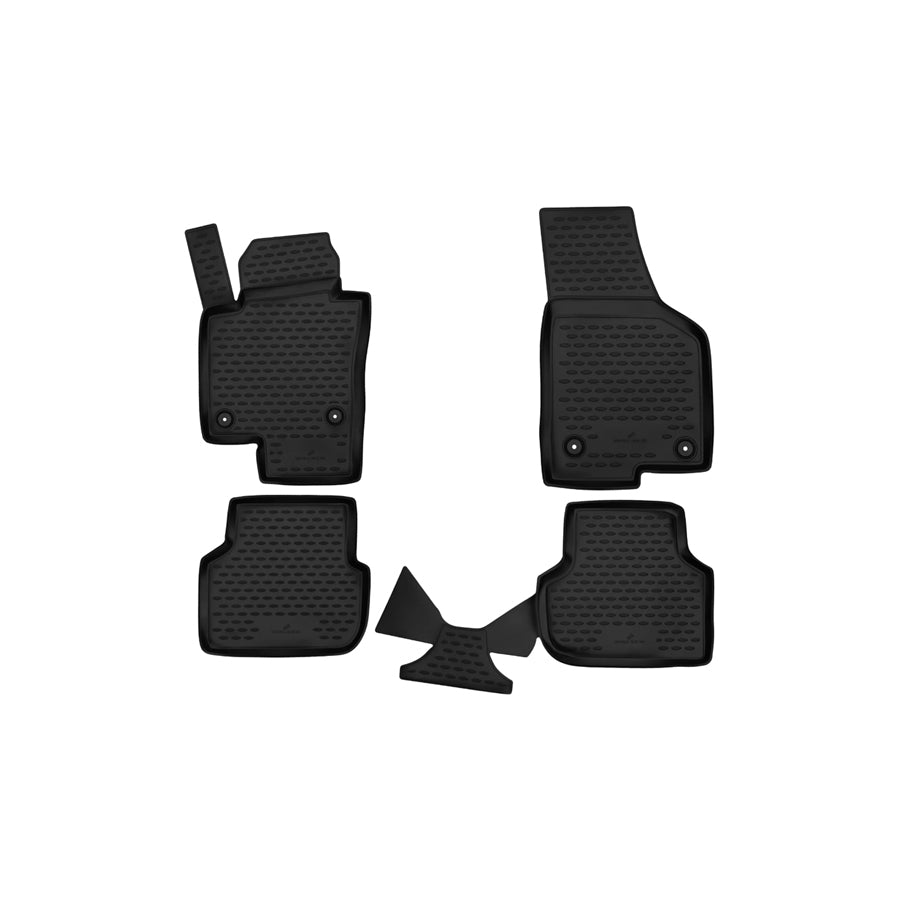 WALSER Tailored, XTR 75130 Floor mat set Elastomer, Front and Rear
