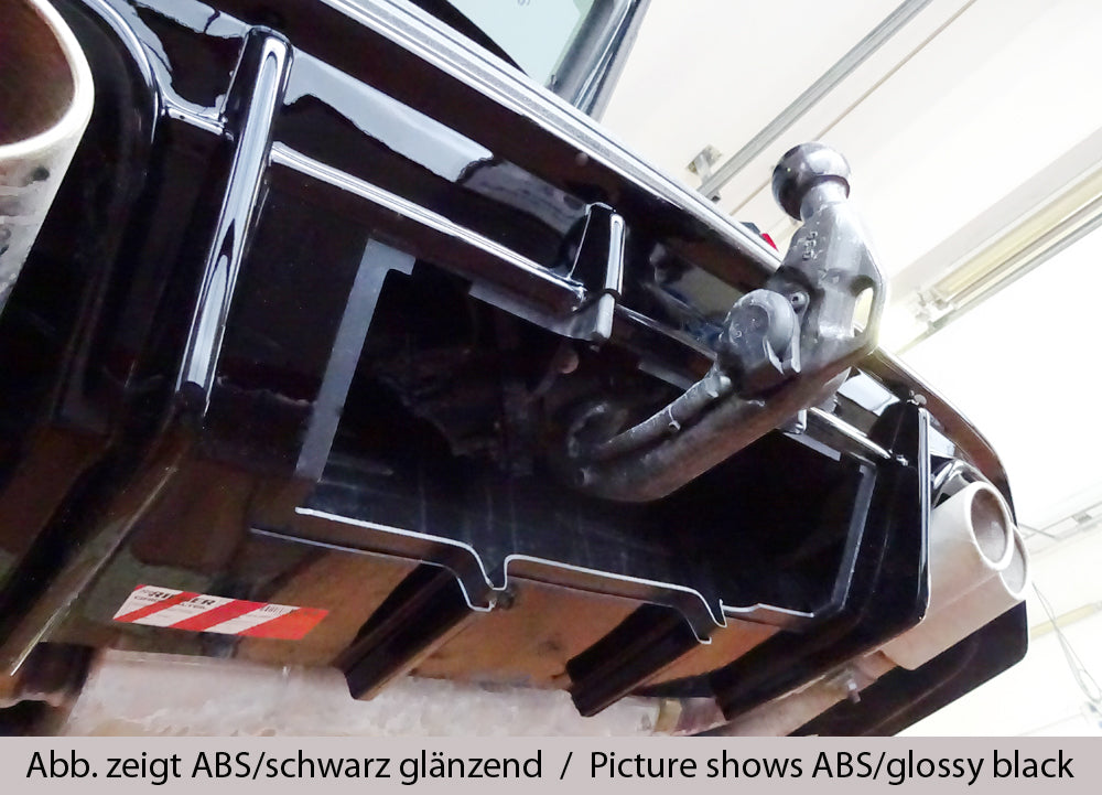 Rieger 00027047 SEAT 5FP Ateca Cupra Rear Diffuser -  Matte Black