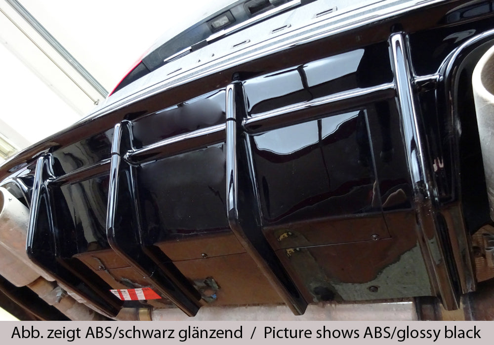 Rieger 00027047 SEAT 5FP Ateca Cupra Rear Diffuser -  Matte Black