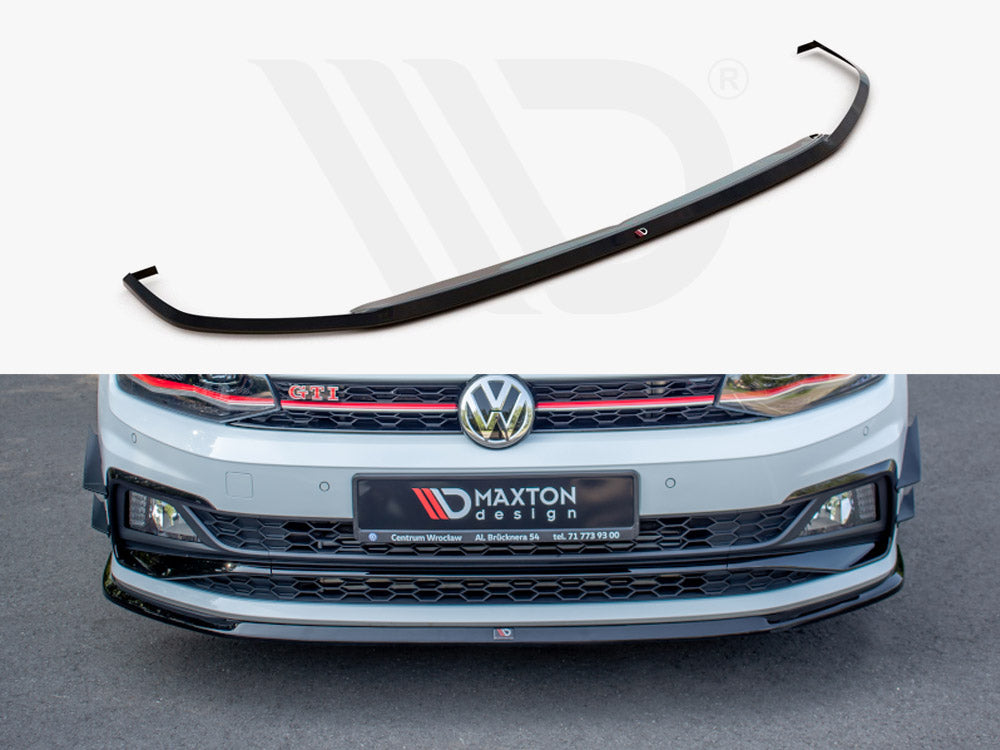 Maxton Design VW-PO-6-GTI-FD3T Front Splitter V.3 VW Polo MK6 GTI | Duco Car Parts UK Car Parts