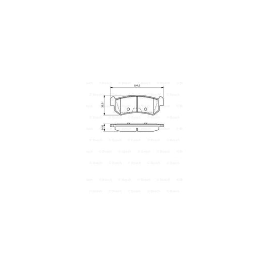 Bosch 0986494133 Brake Pad Set With Anti Squeak Plate With Mounting Manual BP1044