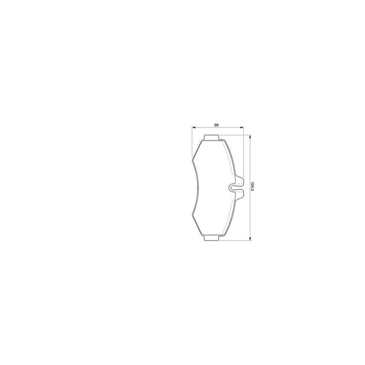 Bosch 0986424476 Brake Pad Set BP245