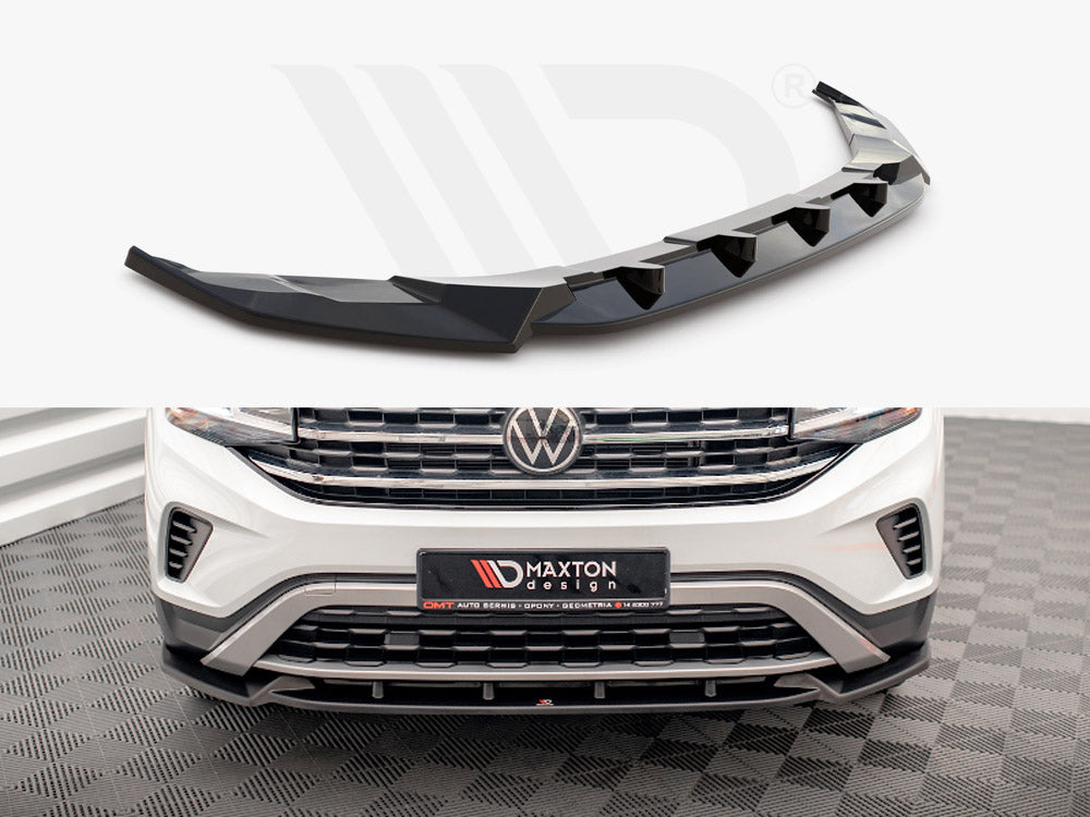 Maxton Design VW-AT-1-CRS-FD1T Front Splitter V.1 VW Atlas Cross Sport (2020-) | Duco Car Parts UK Car Parts