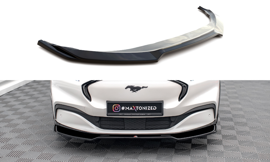 Maxton Design FO-MU-MACHE-1-FD2T Front Splitter V.2 Ford Mustang Mach-E MK1 | Duco Car Parts UK Car Parts