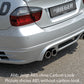 Rieger 00099578 BMW 3 Series E90 E91 Rear Diffuser for Twin Tailpipe Left & Right - Carbon-Look
