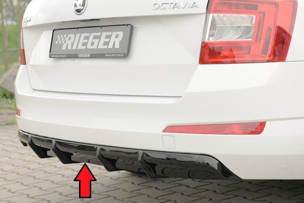 Rieger 00088109 Skoda 5E Octavia Rear Diffuser