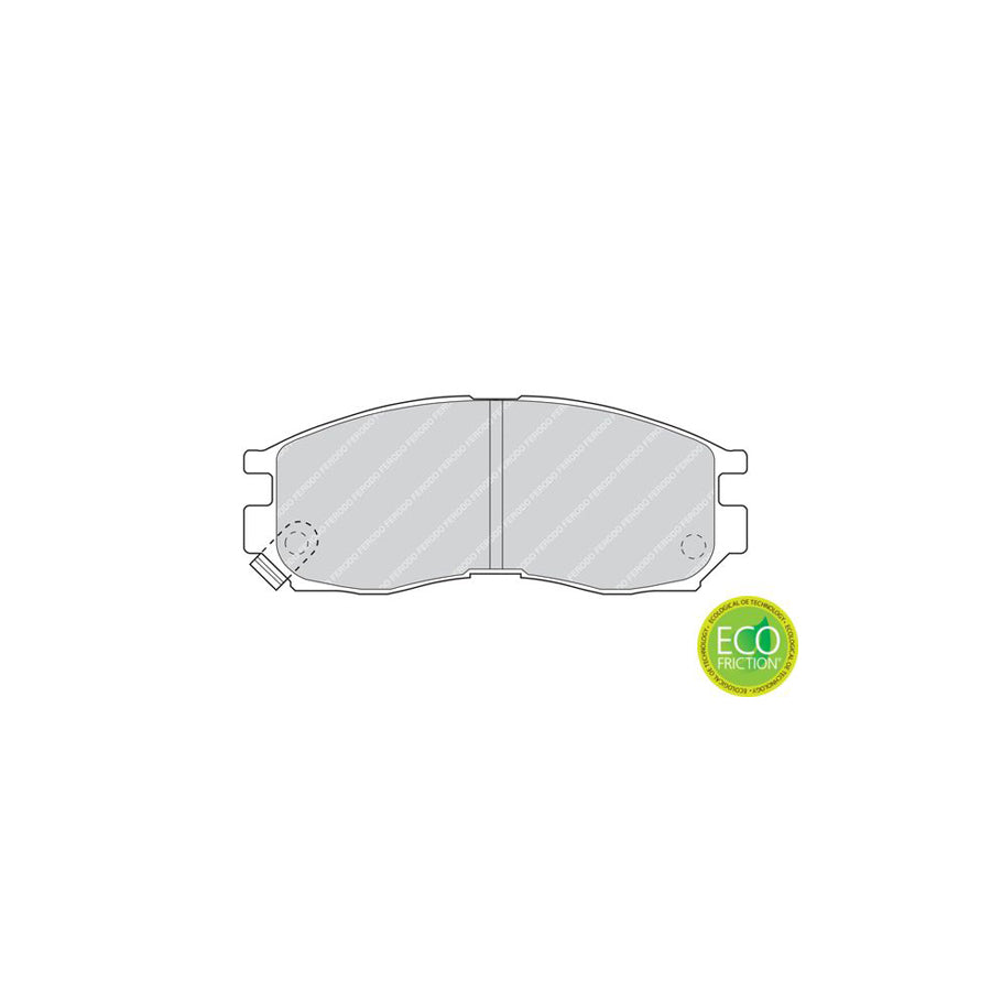 Ferodo Premier Eco Friction Fdb764 Brake Pad Set With Acoustic Wear Warning Without Accessories