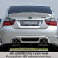 Rieger 00099578 BMW 3 Series E90 E91 Rear Diffuser for Twin Tailpipe Left & Right - Carbon-Look