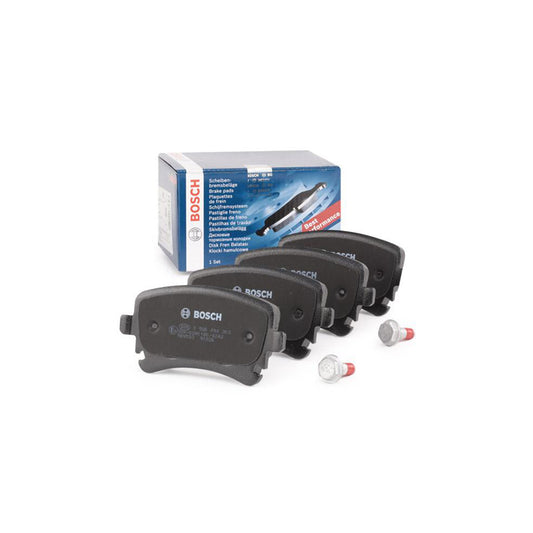Bosch 0986494303 Brake Pad Set With Anti Squeak Plate With Bolts Screws With Accessories BP1235