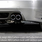 Rieger 00099578 BMW 3 Series E90 E91 Rear Diffuser for Twin Tailpipe Left & Right - Carbon-Look