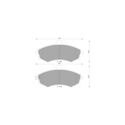 Bosch 0986Ab3050 Brake Pad Set BP3050