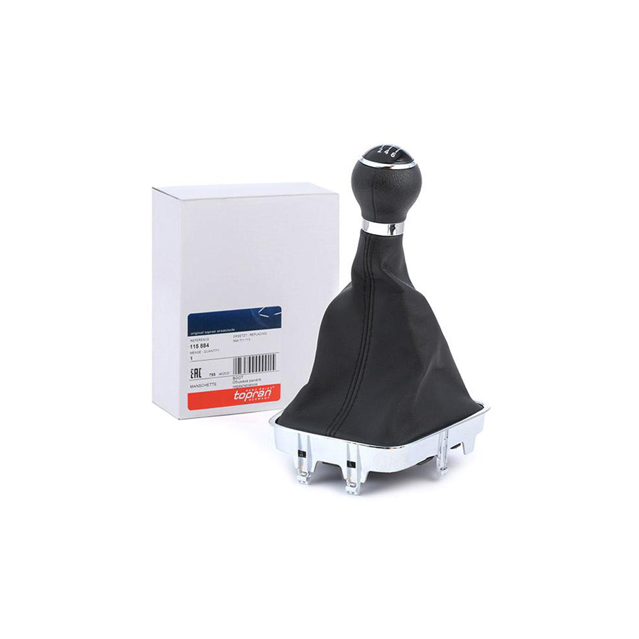 TOPRAN 115 884 Gear Lever Gaiter Black