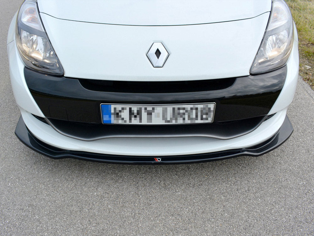 Maxton Design RE-CL-3F-RS-FD1T Front Splitter V.1 Renault Clio MK3 Rs Facelift (2009-2012) | Duco Car Parts UK Car Parts