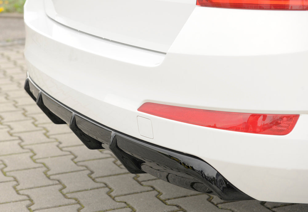 Rieger 00088109 Skoda 5E Octavia Rear Diffuser - Glossy Black
