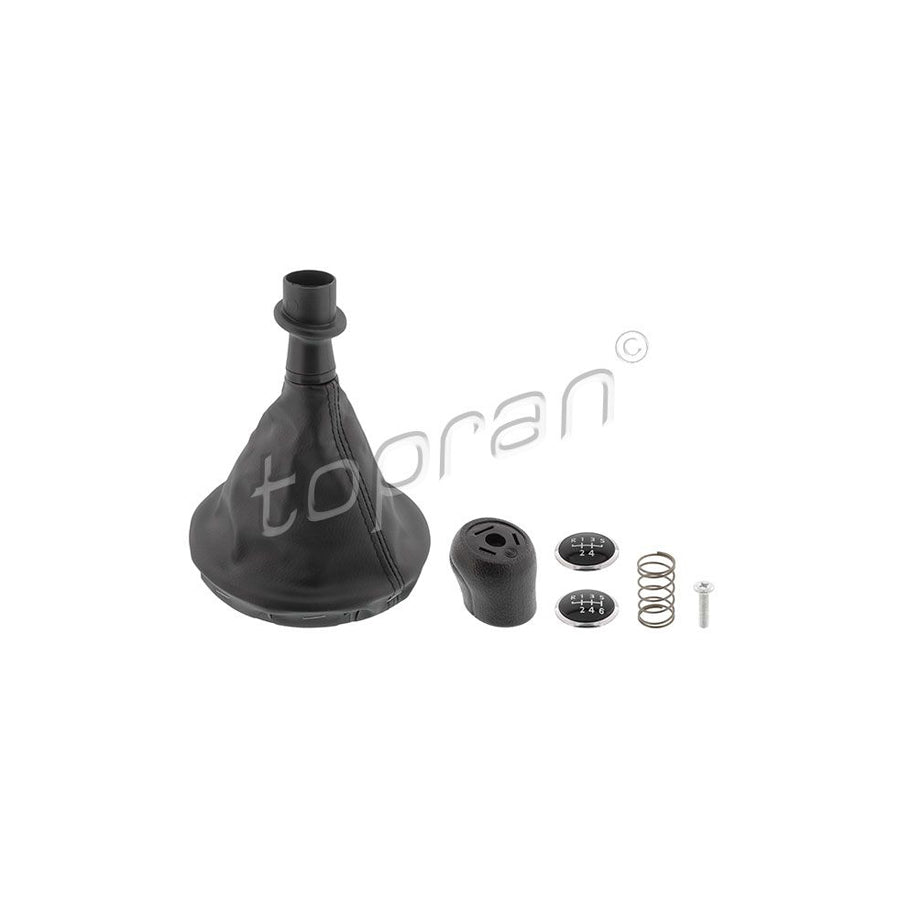 TOPRAN 115 881 Gear Lever Gaiter for VW TRANSPORTER Black