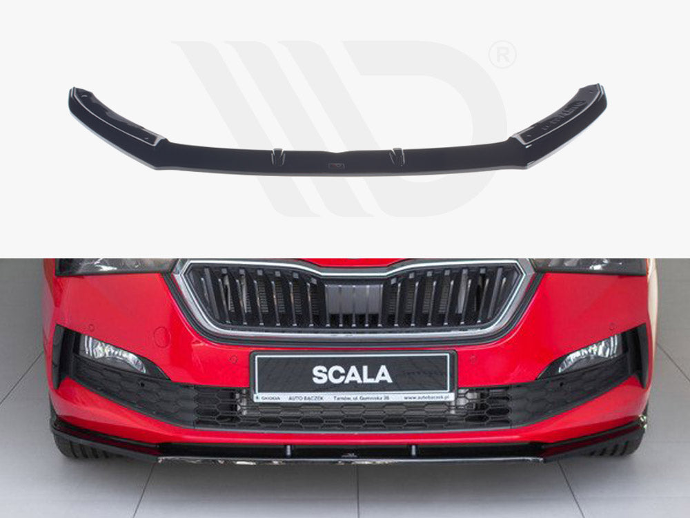 Maxton Design SK-SC-1-FD1T Front Splitter V.1 Skoda Scala (2019-up) | Duco Car Parts UK Car Parts