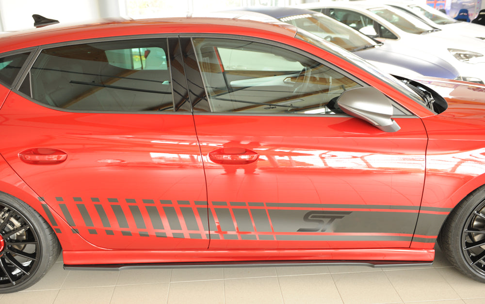 Rieger 00027054 Seat Leon KL Right Side Skirt Splitter -  Matte Black