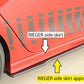 Rieger 00027054 Seat Leon KL Right Side Skirt Splitter -  Matte Black