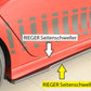 Rieger 00027054 Seat Leon KL Right Side Skirt Splitter -  Matte Black
